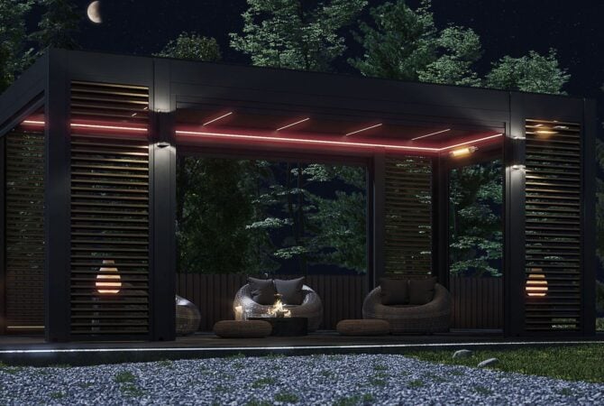 Integrated Pergola Lighting: Roof-Louver LEDs vs Beam LEDs
