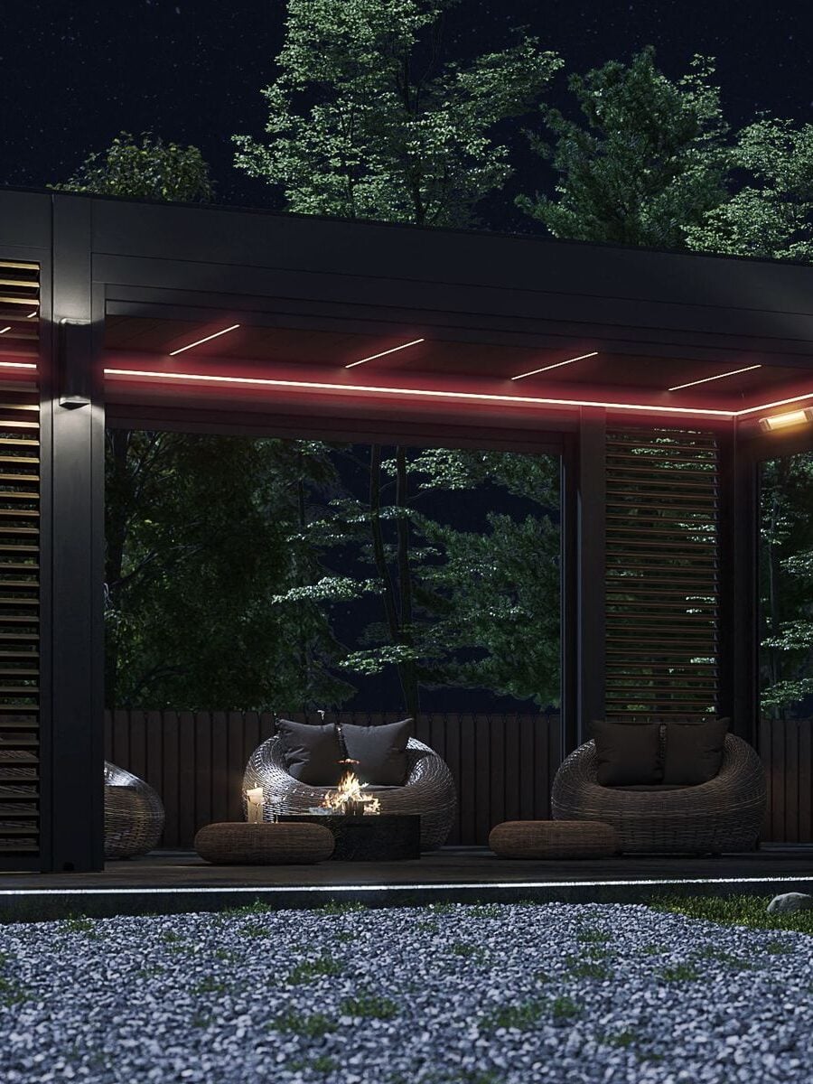 Integrated Pergola Lighting: Roof-Louver LEDs vs Beam LEDs