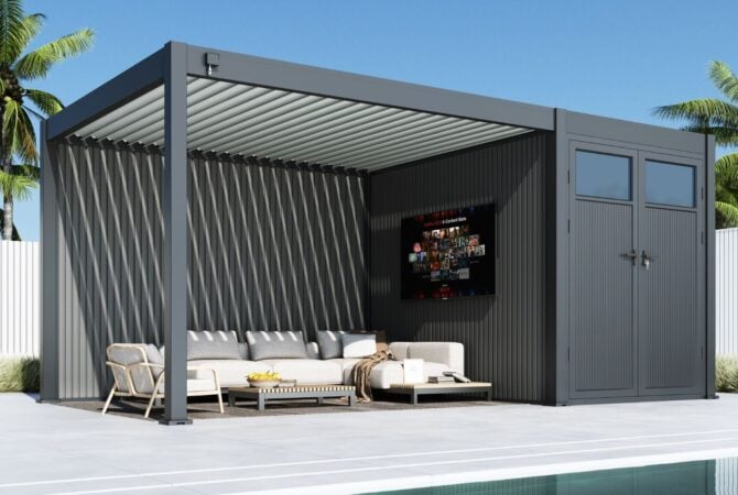 Pergola with Storage: Planning Shade, Outdoor Living and Organization Together