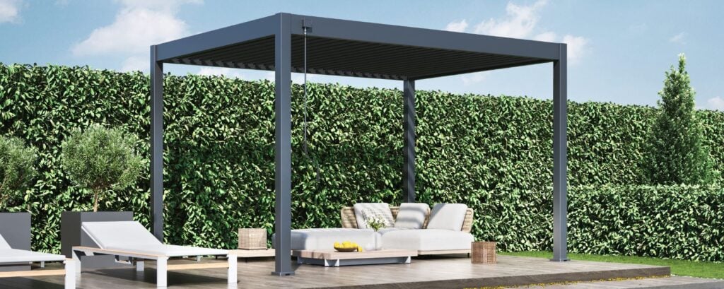 Louvered pergola drainage system explanation
