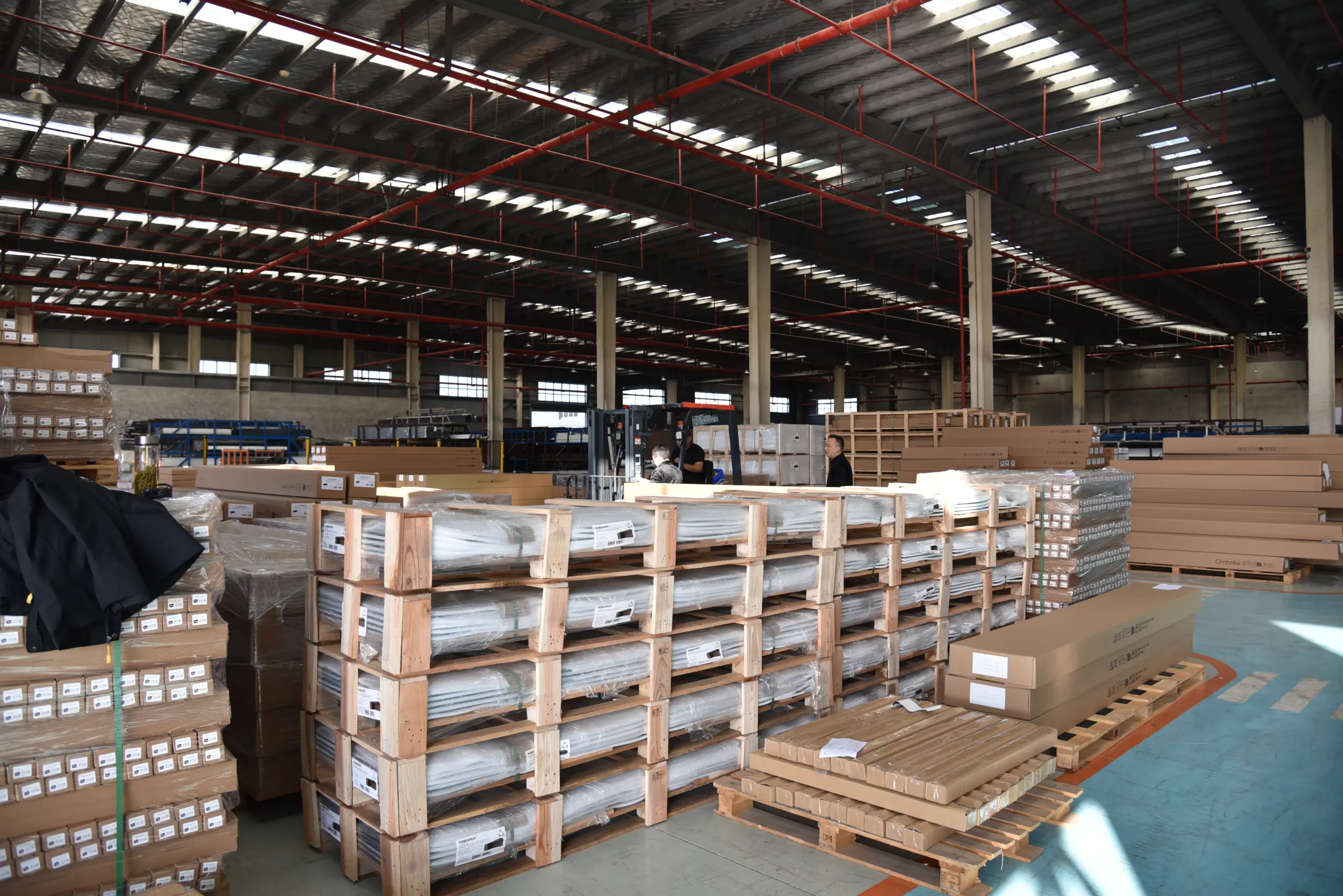 Outdoor structure warehouse handling and storage