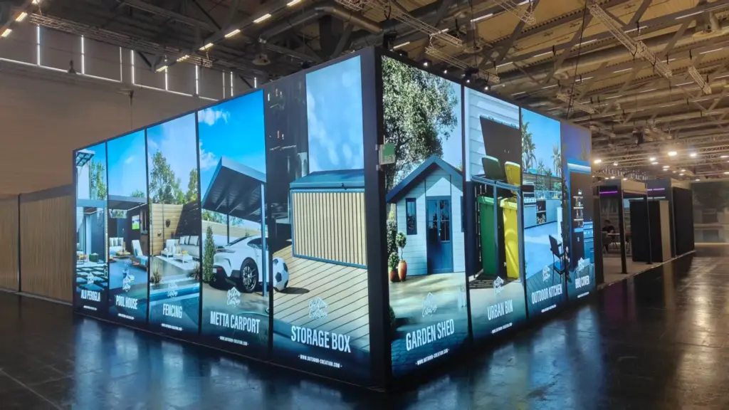 Outdoor Creation exhibition booth exterior at spoga gafa Cologne 2026